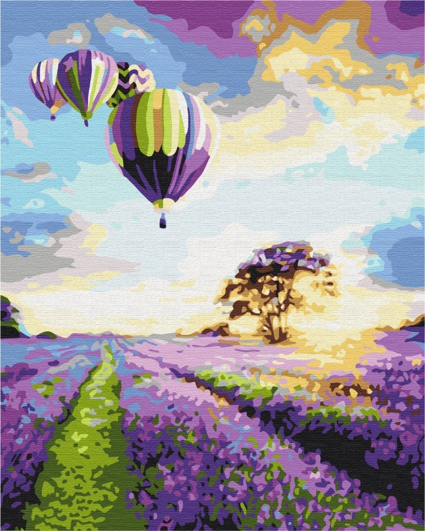 Mal efter tal - Flying over the lavender field