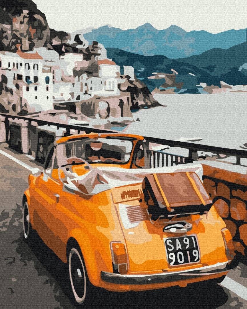 Mal efter tal - Retro car