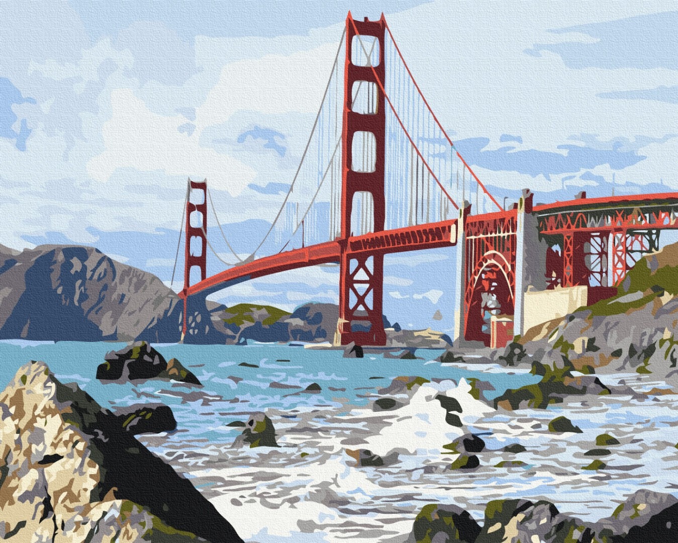 Mal efter tal - San Francisco bridge