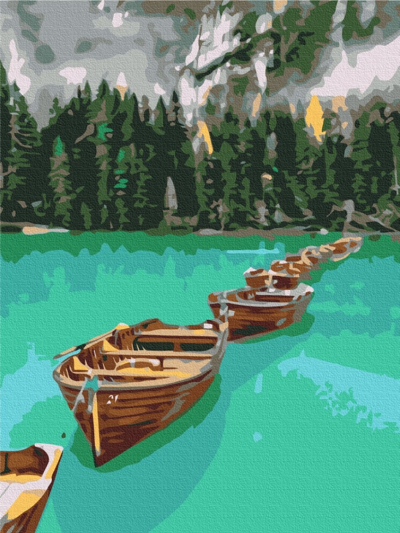 Mal efter tal - Boats in a chain