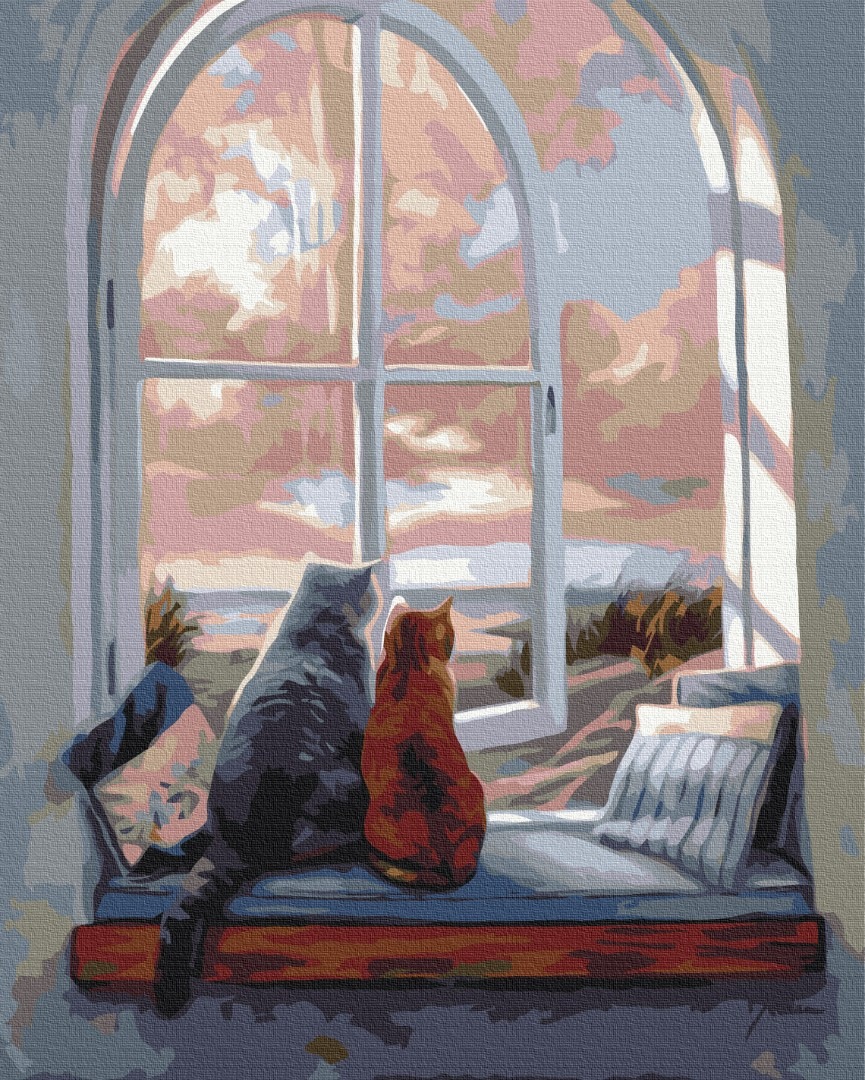 Mal efter tal - Landscape for cats