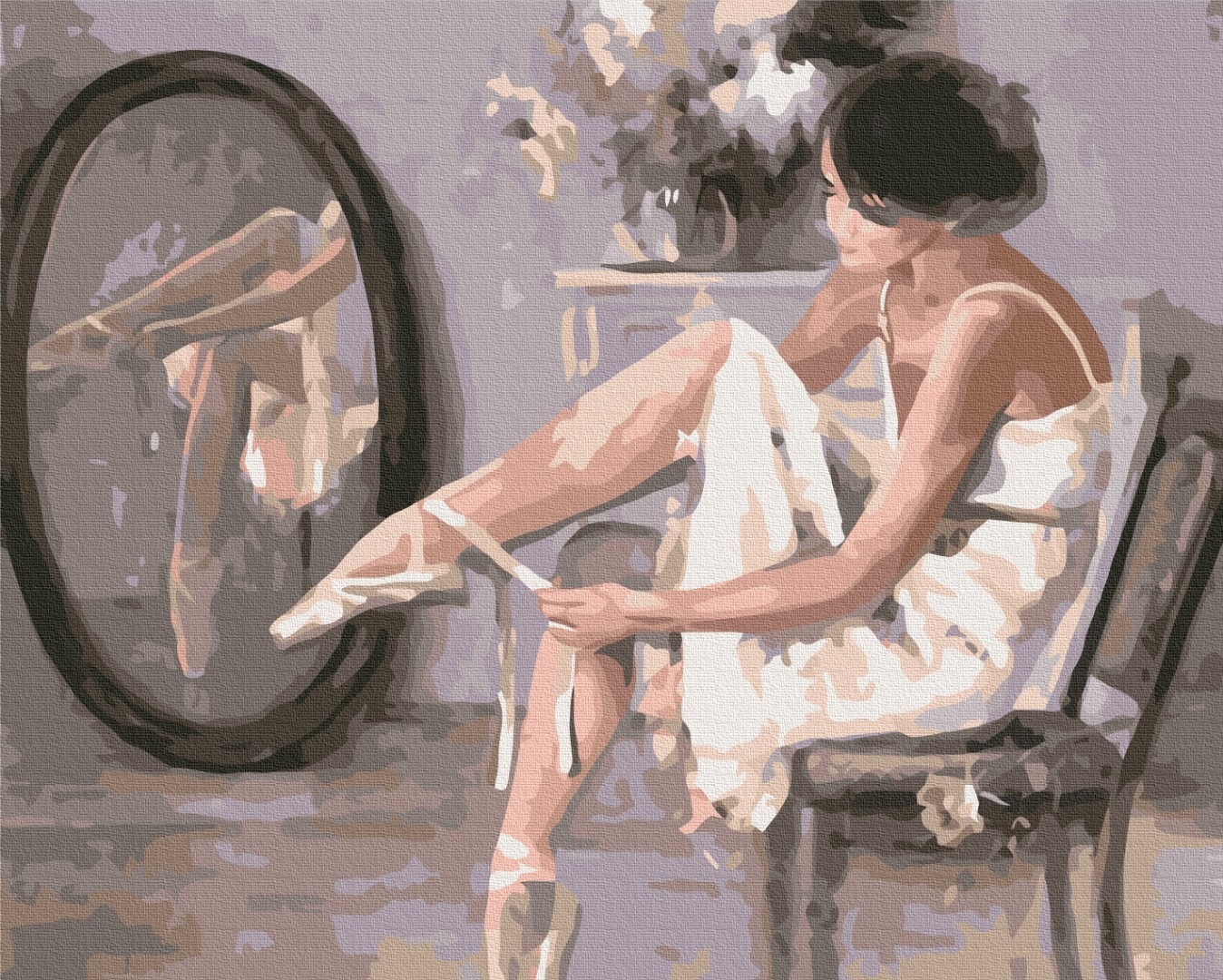 Mal efter tal - Morning in pointe shoes