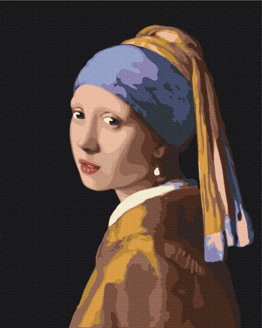 Mal efter tal - Girl with a pearl earring