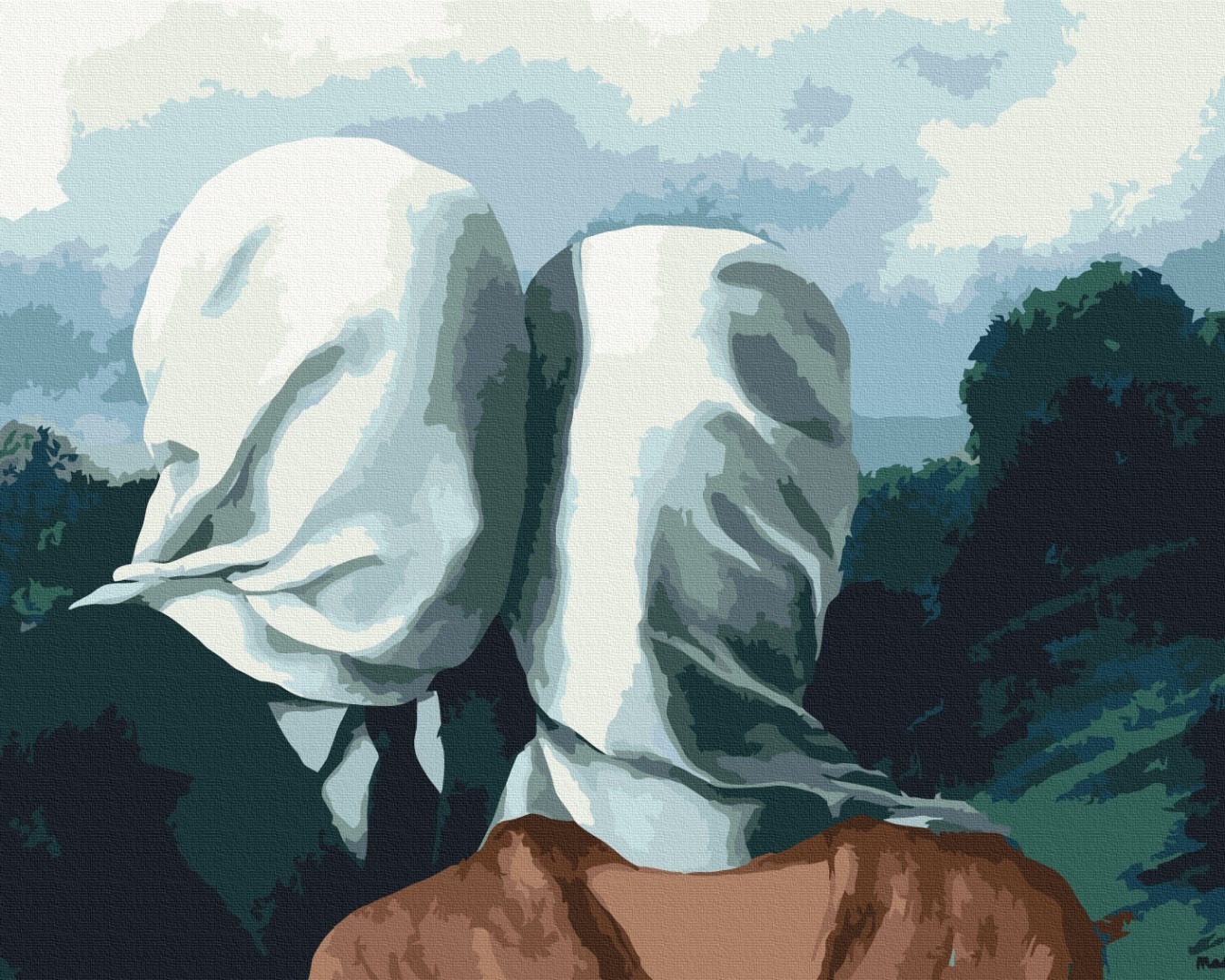 Mal efter tal - Rene Magritte «Loversі»