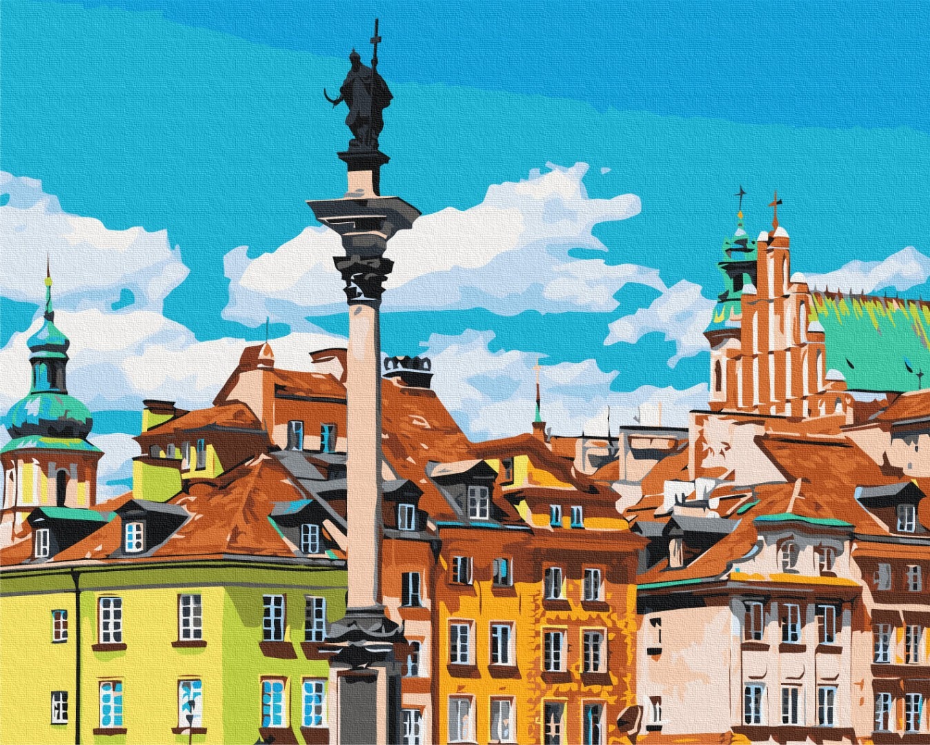 Mal efter tal - Castle square. Warsaw