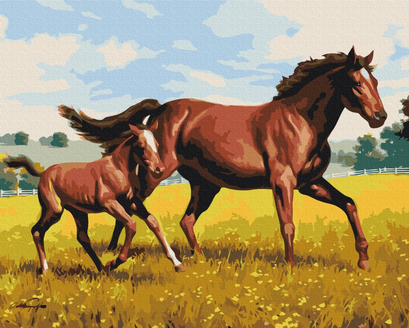 Mal efter tal - Family gallop