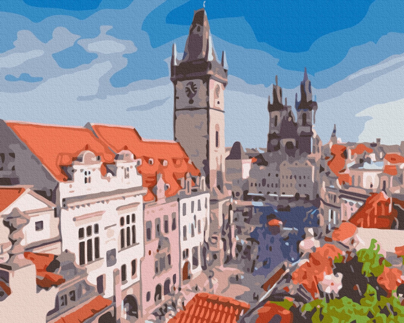 Mal efter tal - View of Prague