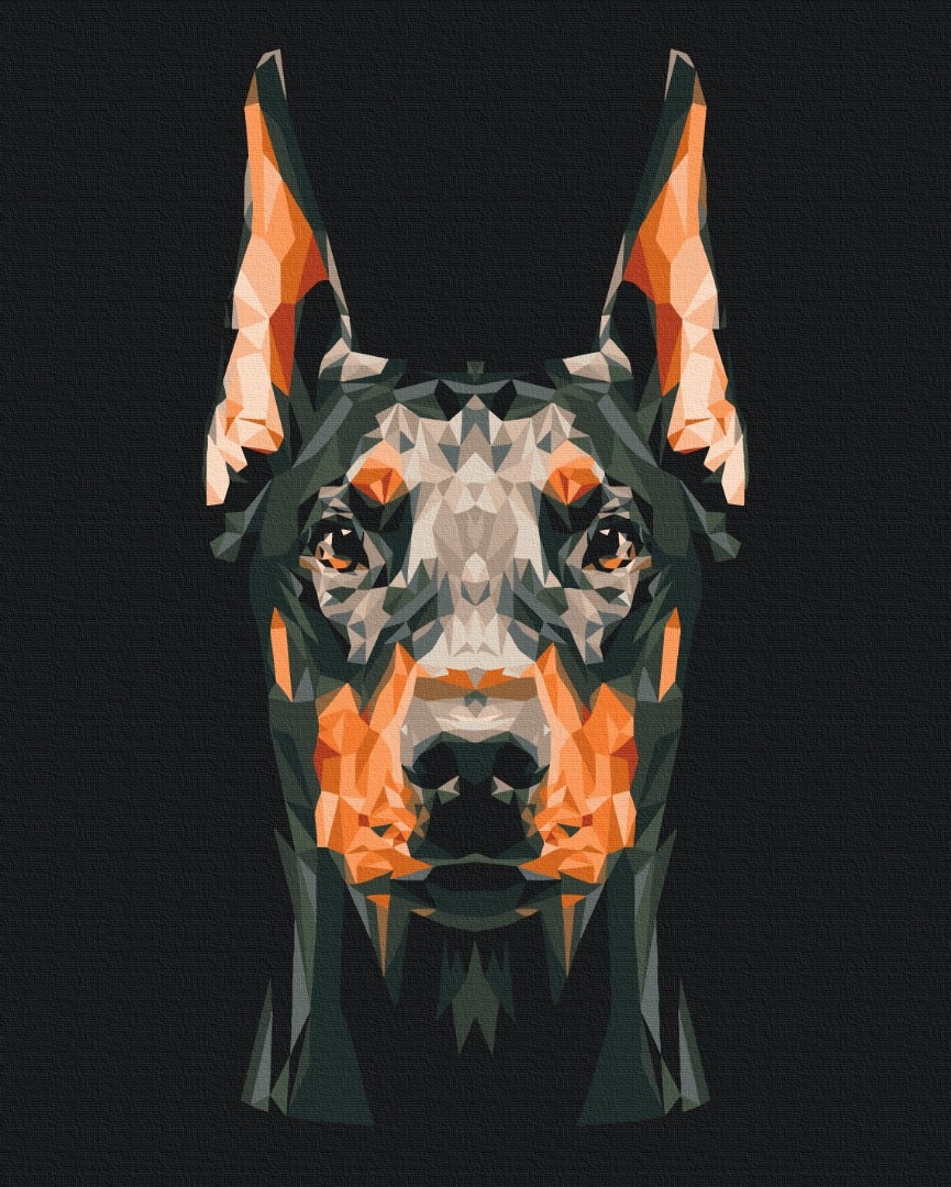 Mal efter tal - Doberman