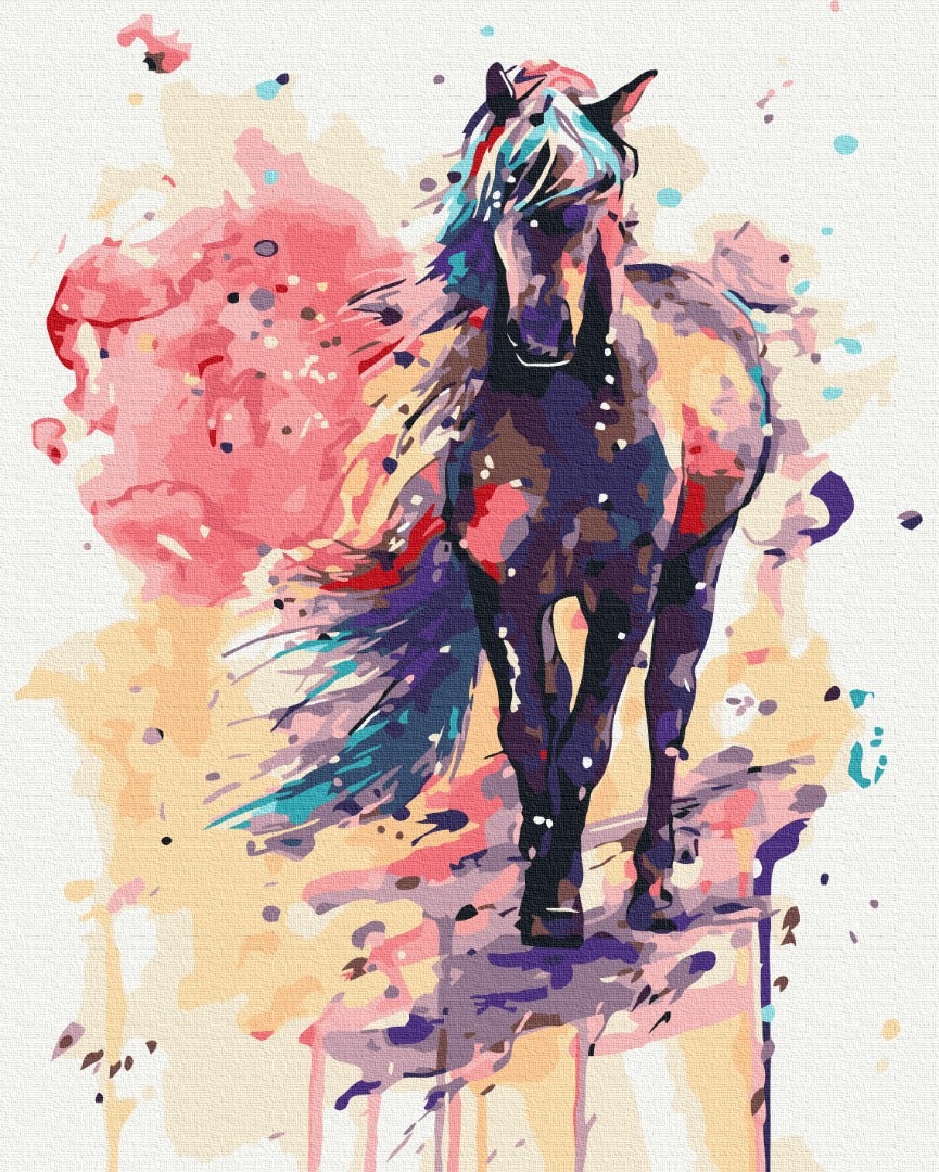 Mal efter tal - Fantastic horse