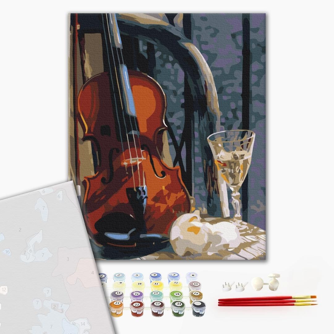Mal efter tal - Violin with wine