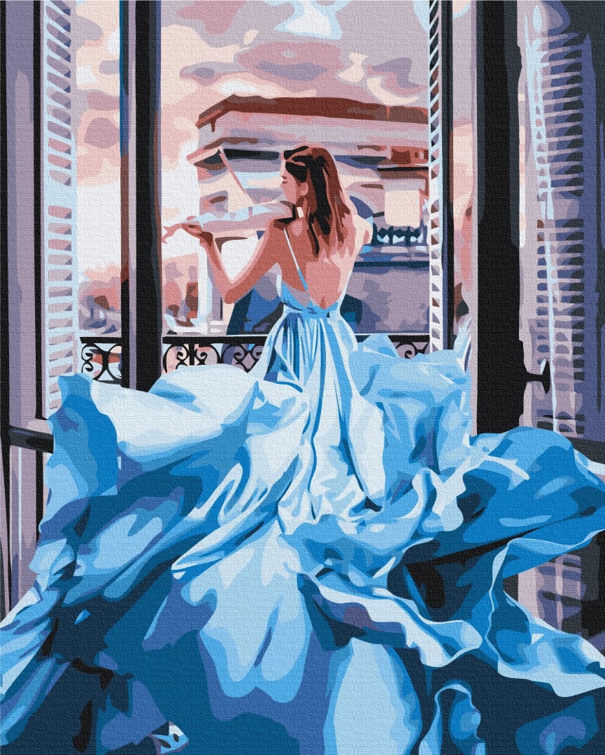 Mal efter tal - A girl in a dress