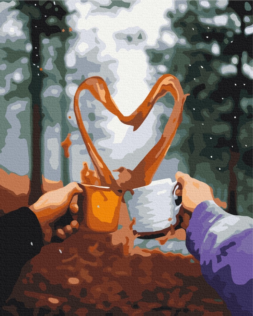 Mal efter tal - Romantic morning in the woods