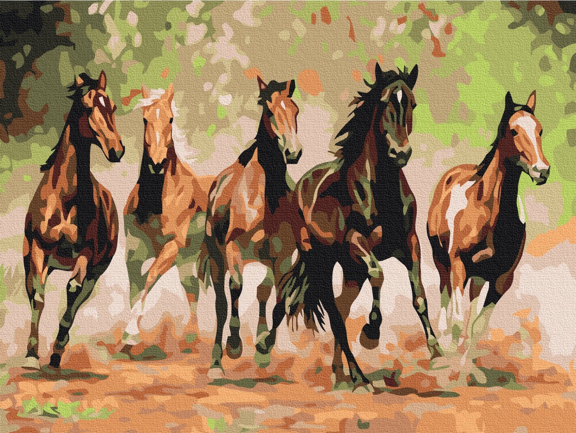 Mal efter tal - Herd of horses