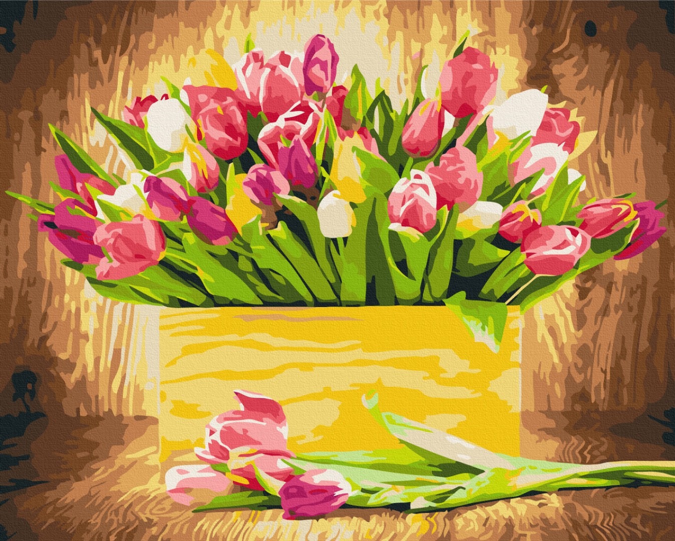 Mal efter tal - Festive tulips