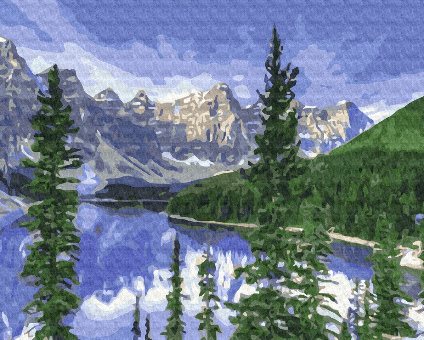 Mal efter tal - Landscape mountains
