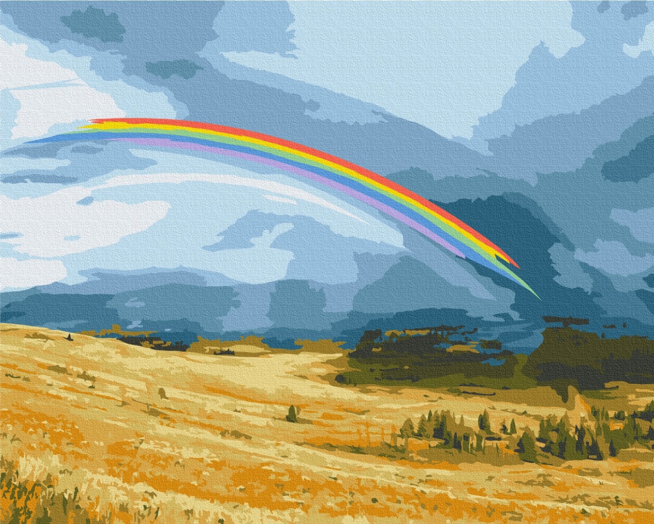 Mal efter tal - Rainbow field