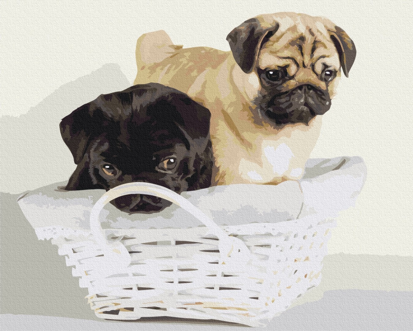 Mal efter tal - Friends in the basket