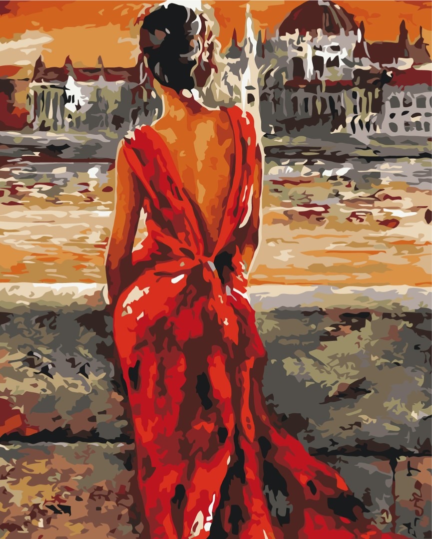 Mal efter tal - Lady in red