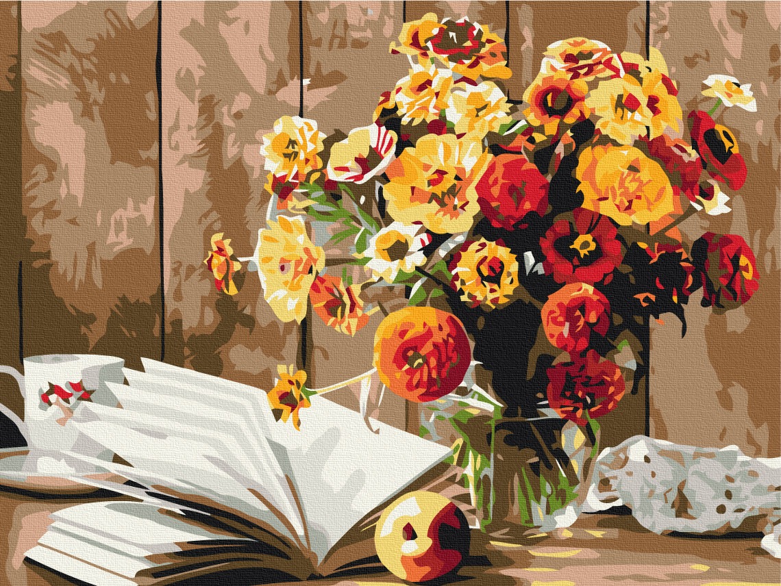 Mal efter tal - Book still life