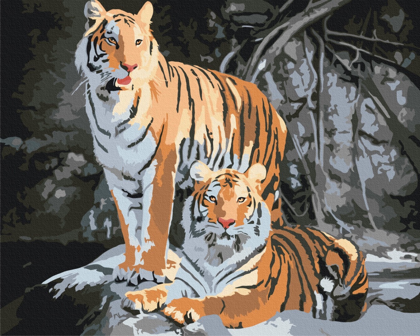 Mal efter tal - Wild tigers
