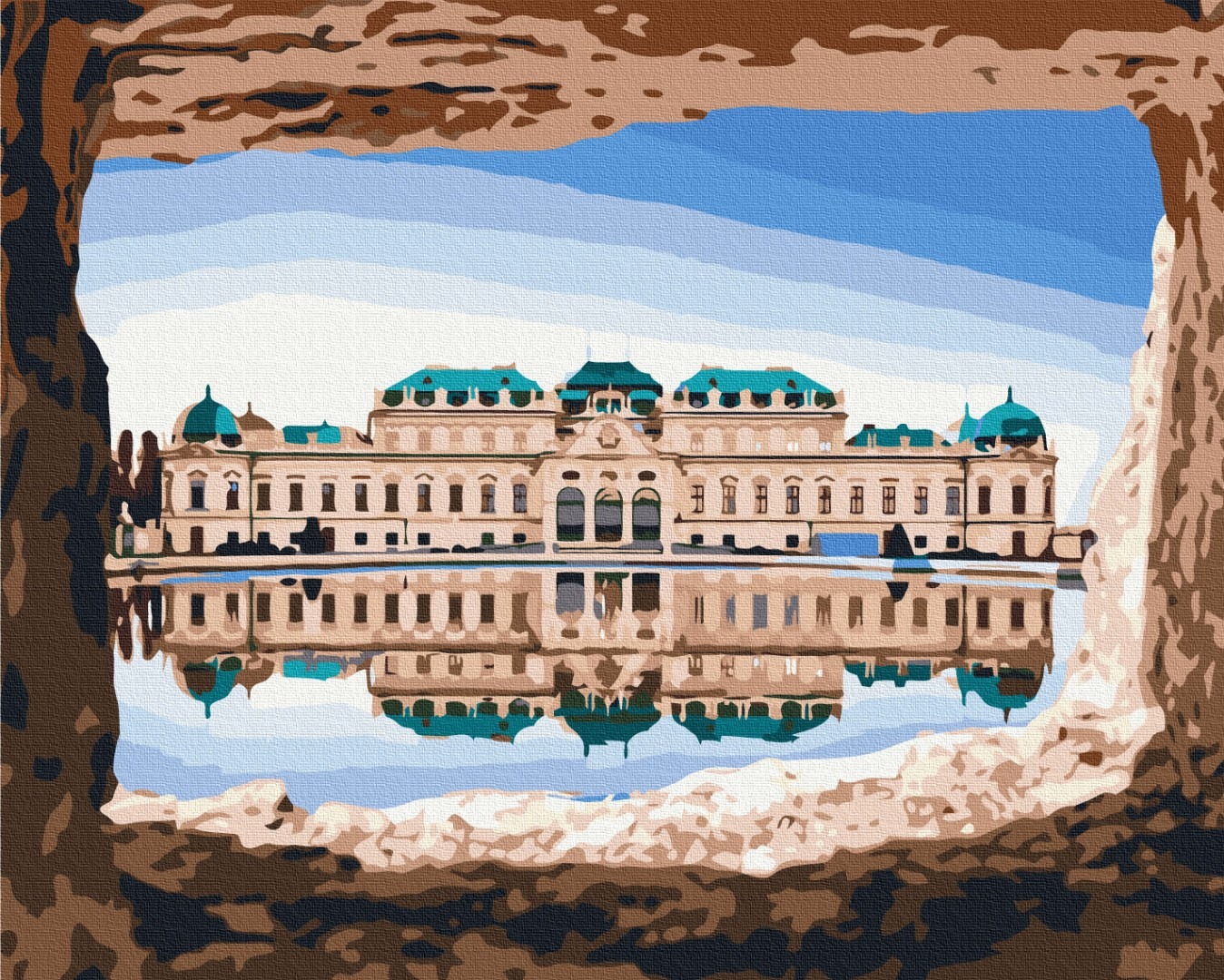 Mal efter tal - Beautiful view of the Belvedere