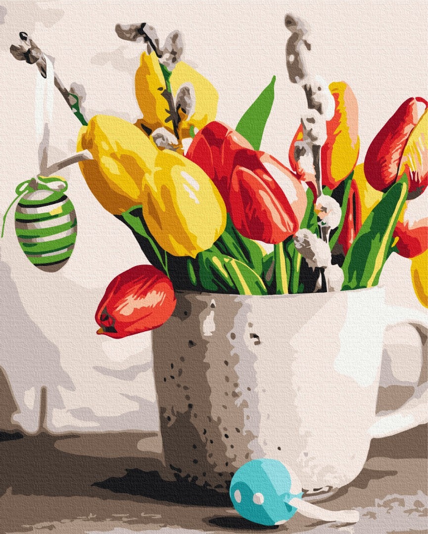 Mal efter tal - Easter bouquet
