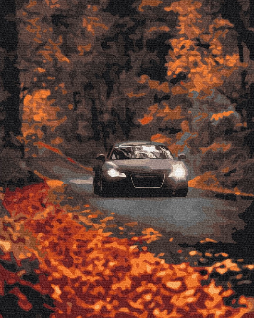 Mal efter tal - Autumn road