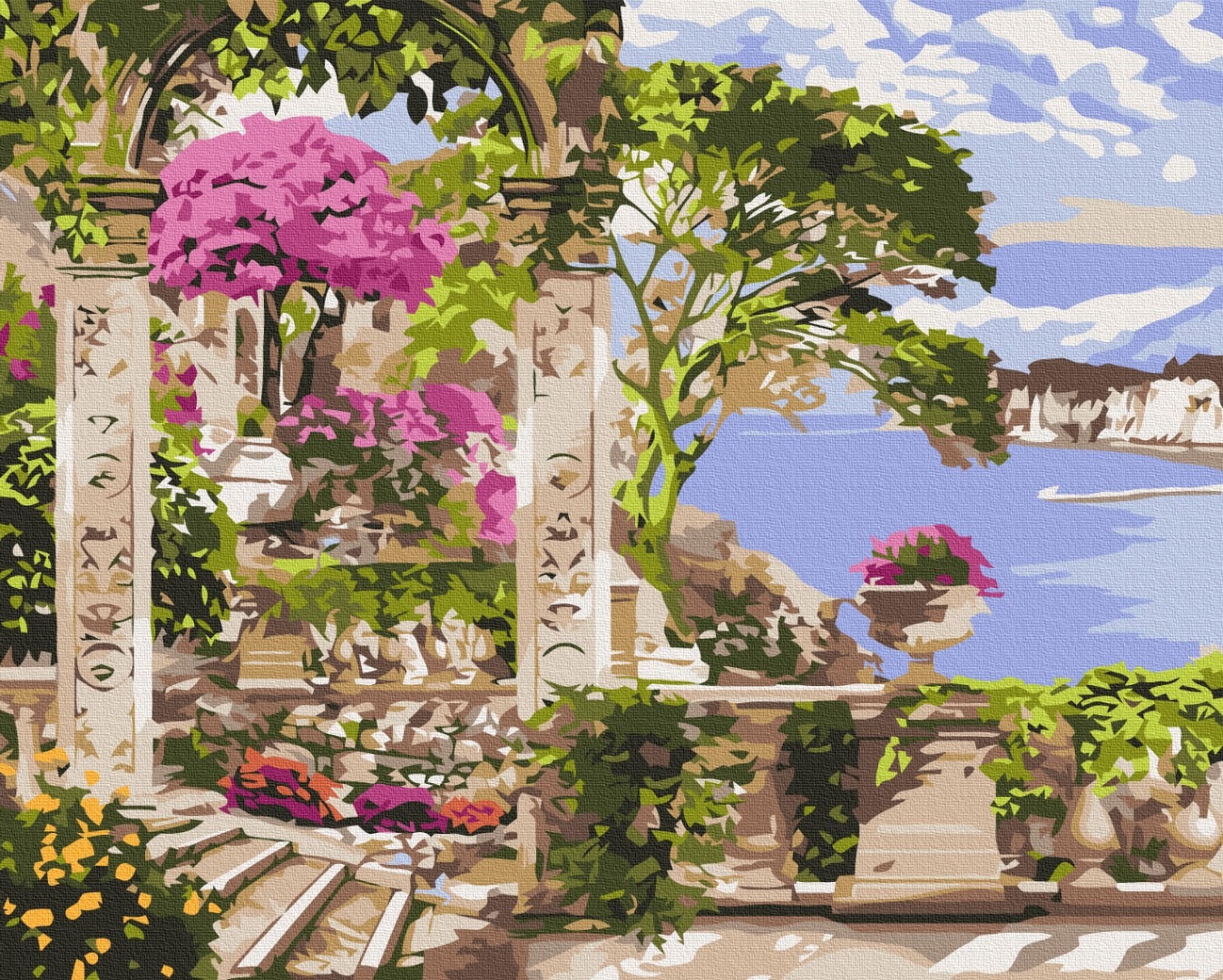 Mal efter tal - Flowers in the garden