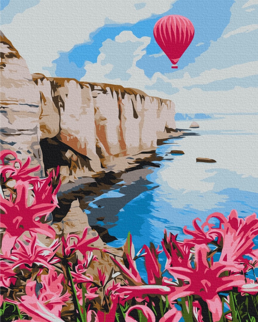 Mal efter tal - Pink balloon