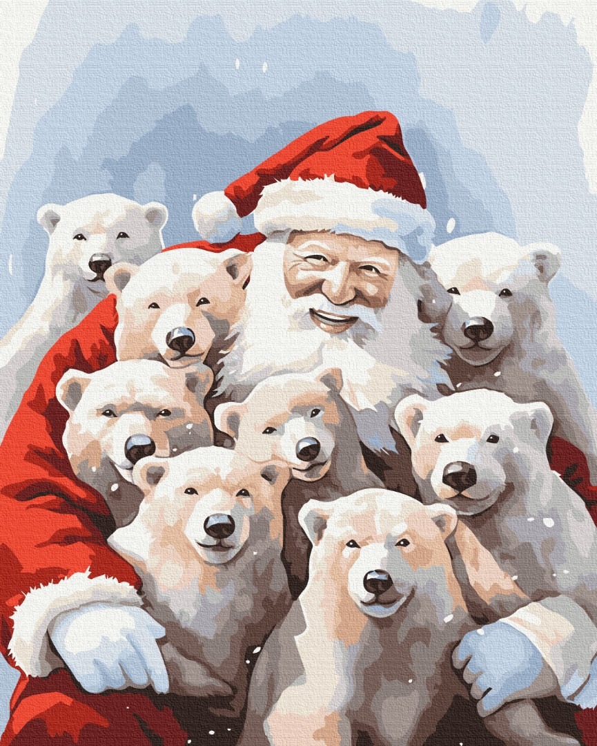 Mal efter tal - Santa's friends