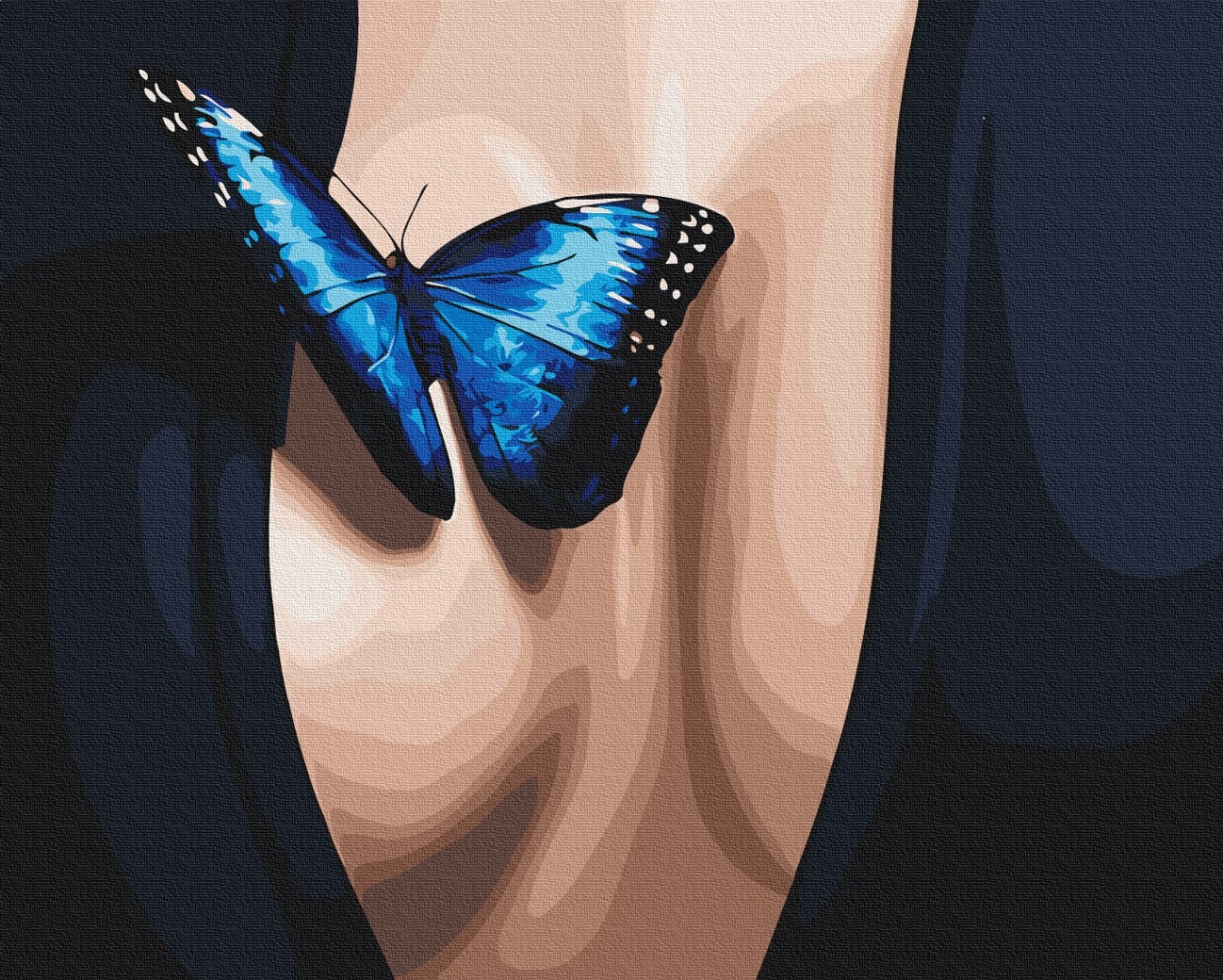 Mal efter tal - Blue flutter