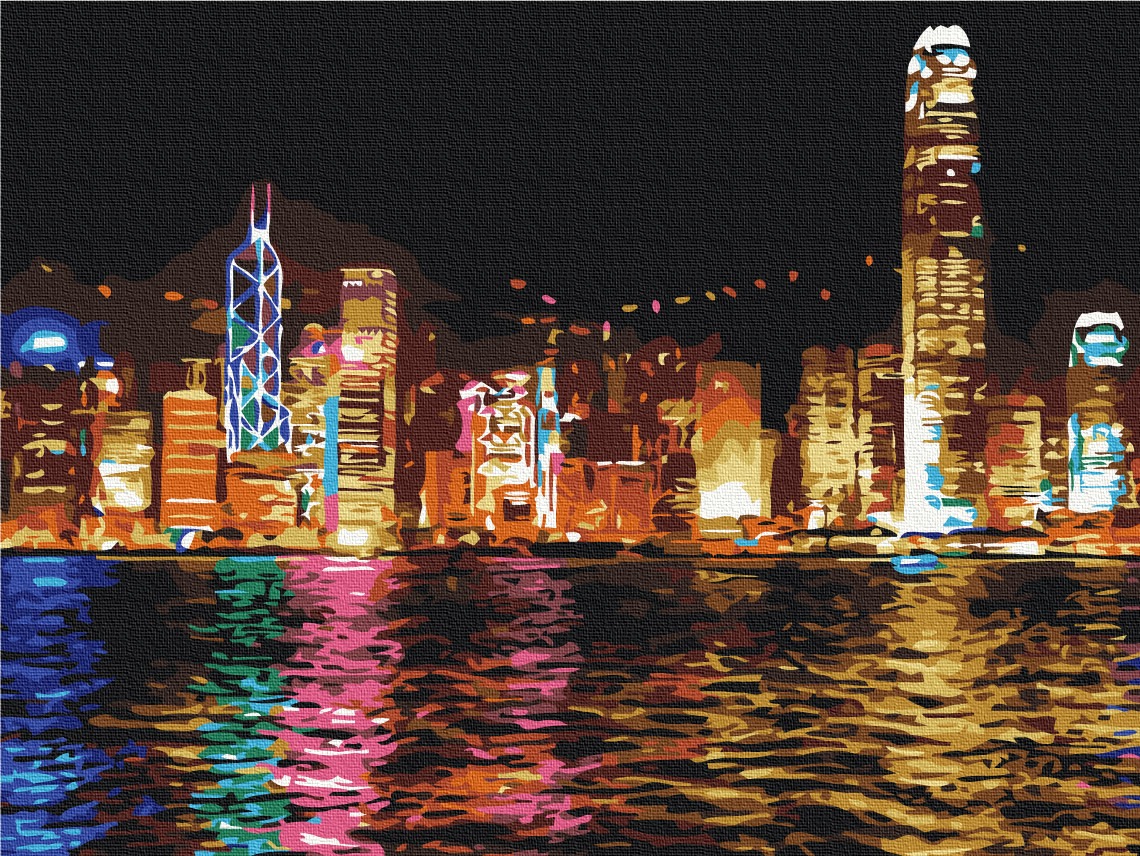 Mal efter tal - Night hong kong