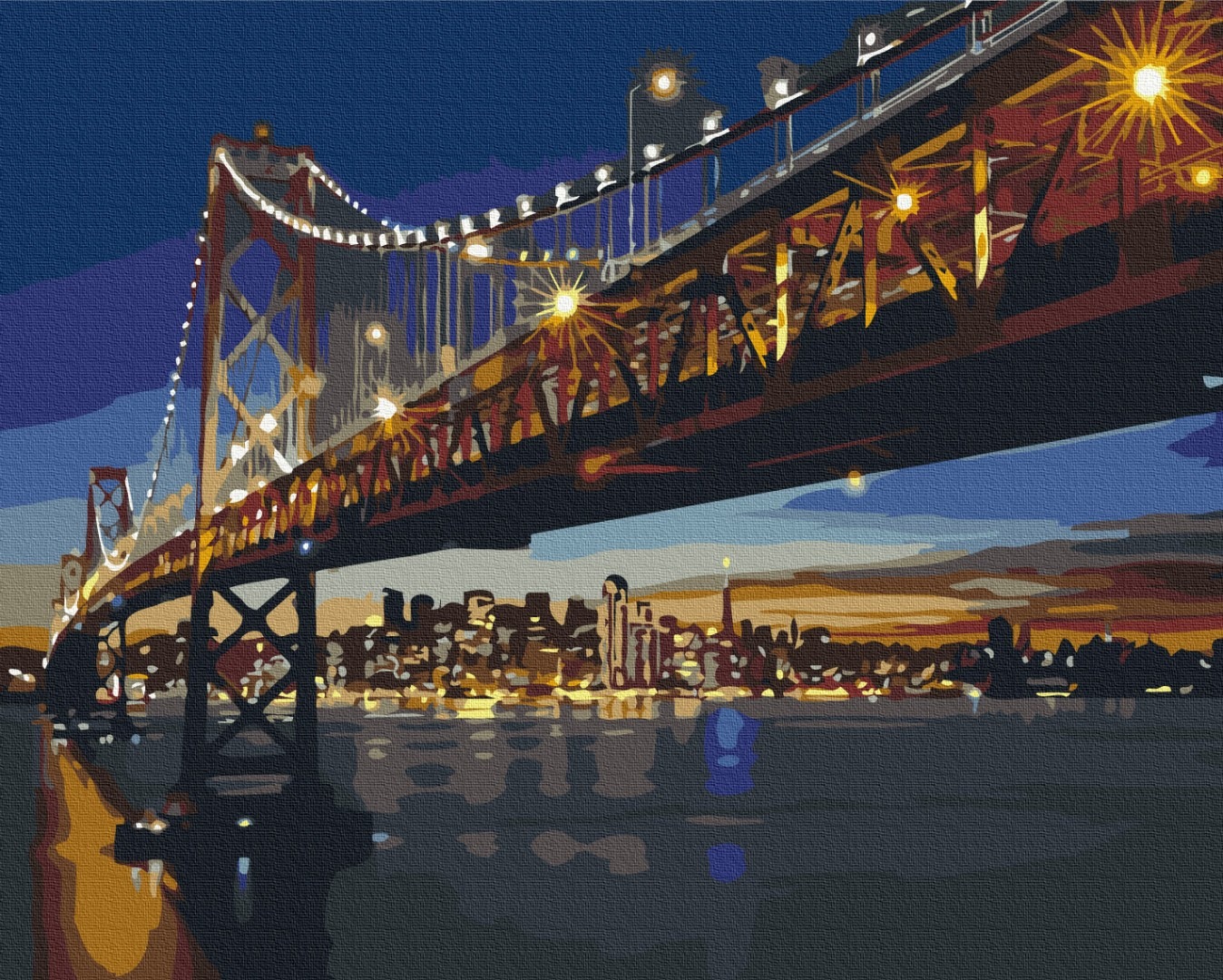 Mal efter tal - San Francisco at night