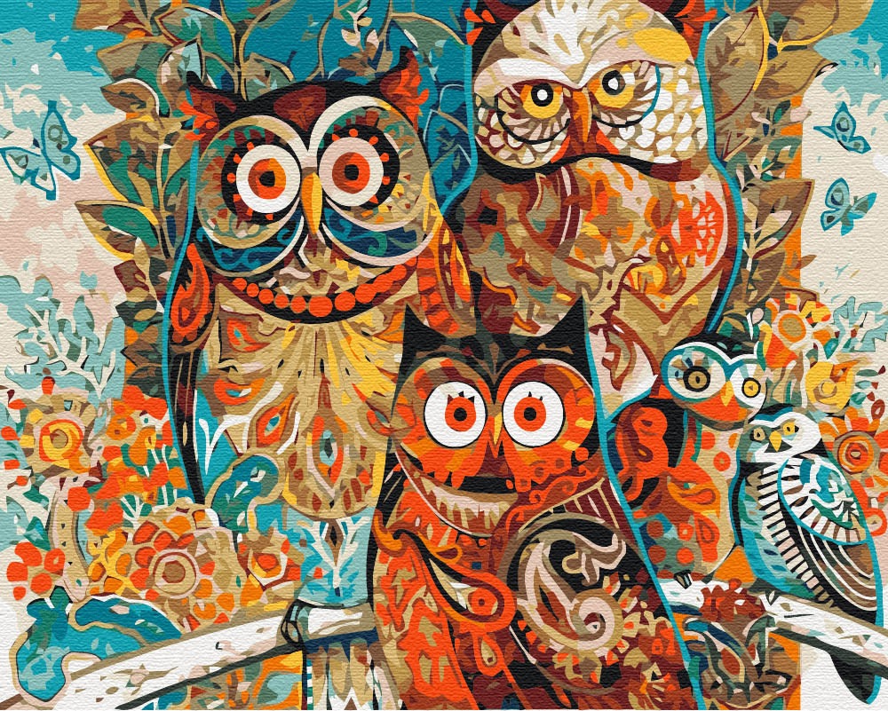 Mal efter tal - Magic owls