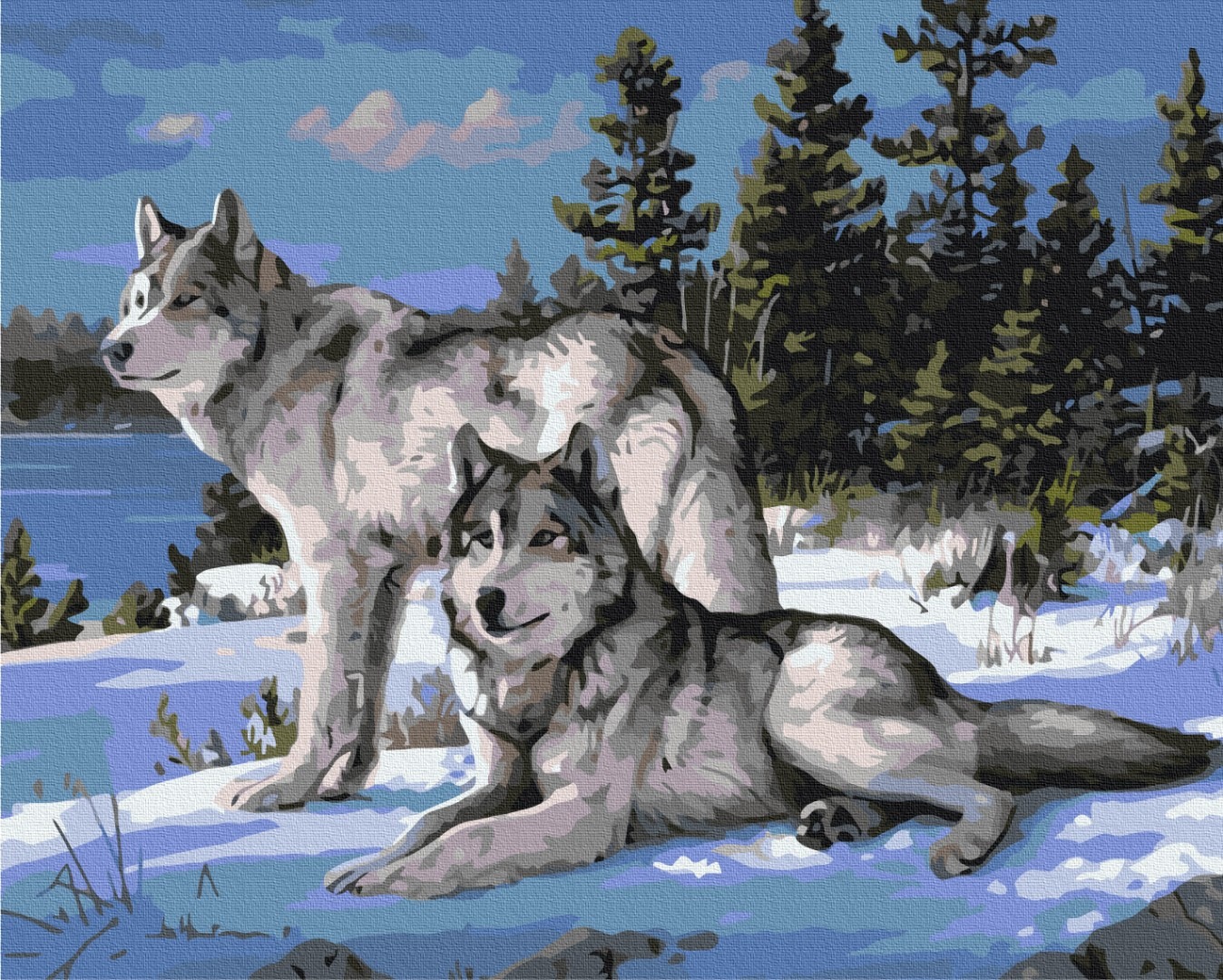 Mal efter tal - Protector wolves