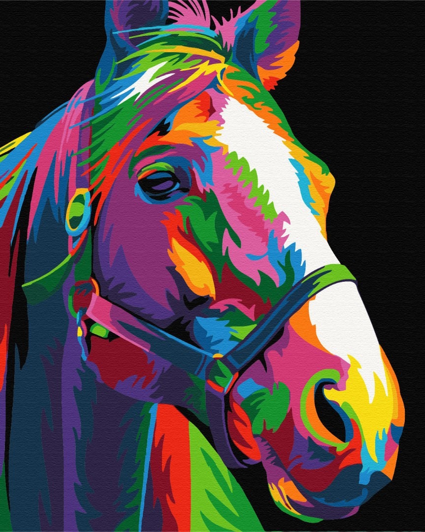 Mal efter tal - Rainbow steed
