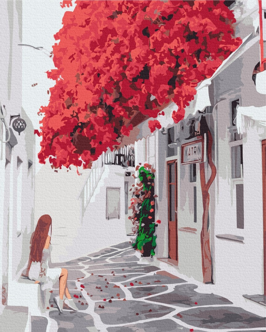Mal efter tal - Bright Bougainvillea