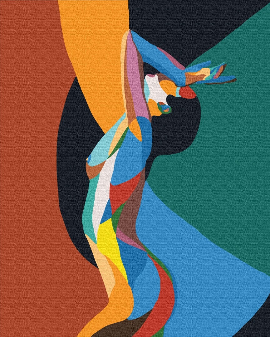 Mal efter tal - Rainbow nude