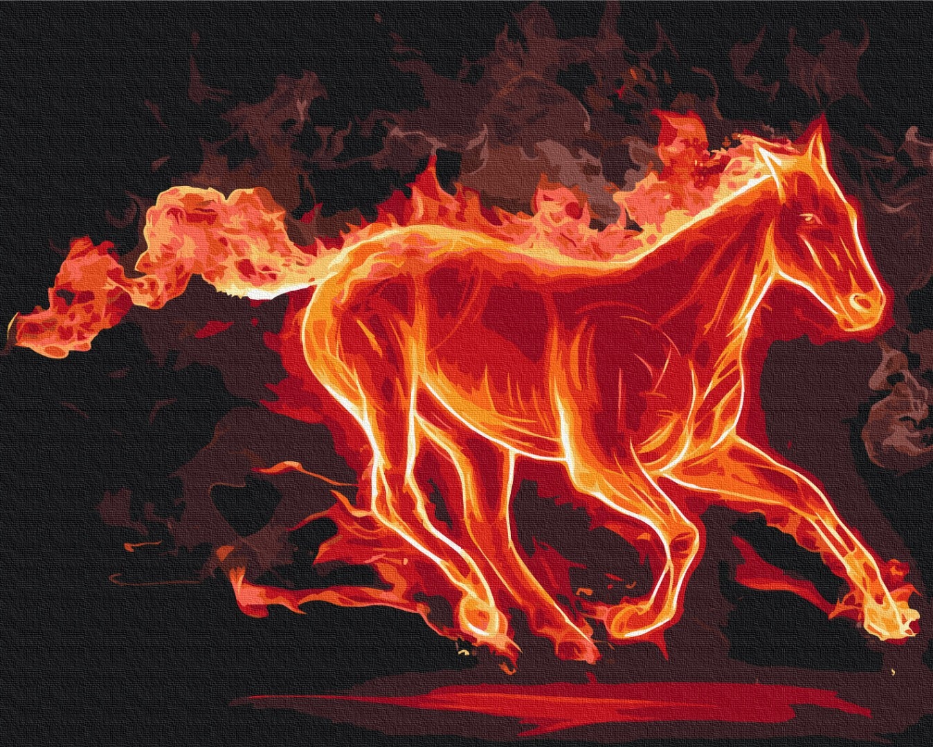 Mal efter tal - Fire horse