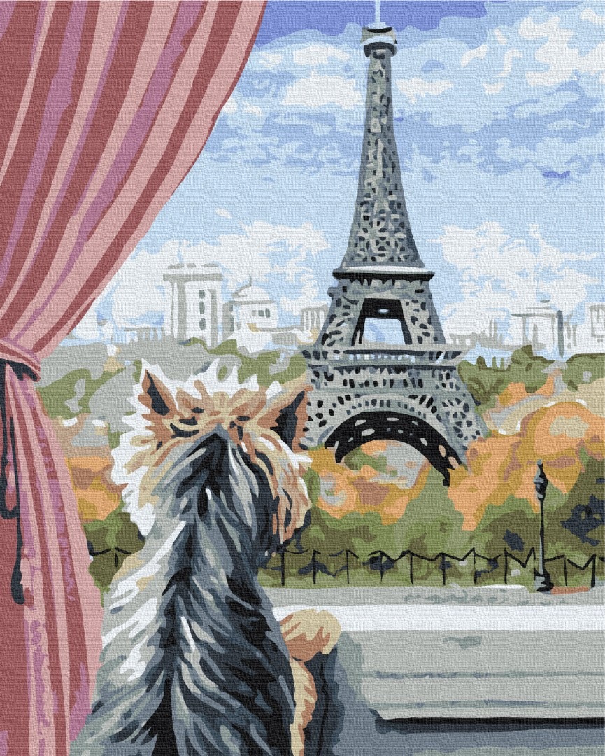 Mal efter tal - Paris from the window
