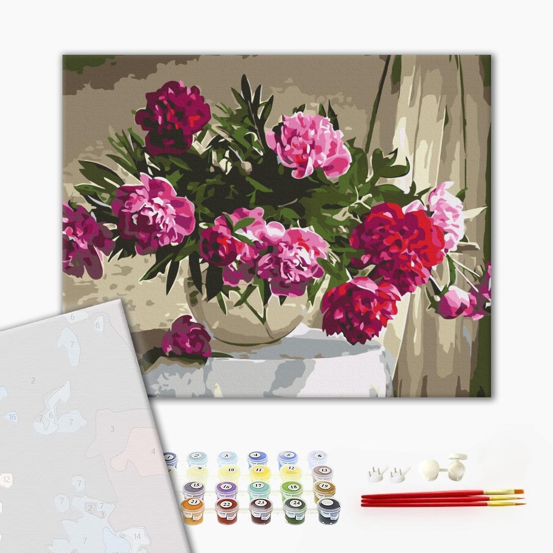 Mal efter tal - Home peonies