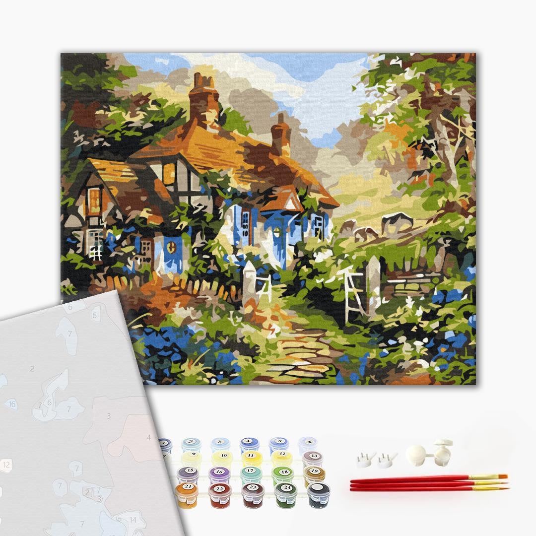 Mal efter tal - Summer fairy house