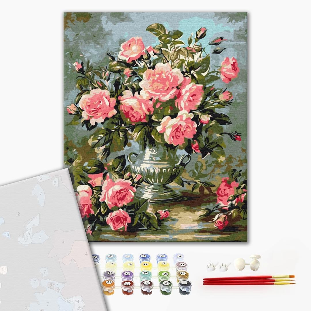Mal efter tal - Bouquet of peony roses