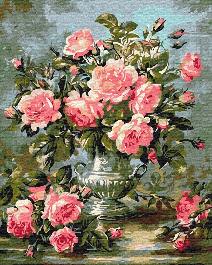 Mal efter tal - Bouquet of peony roses
