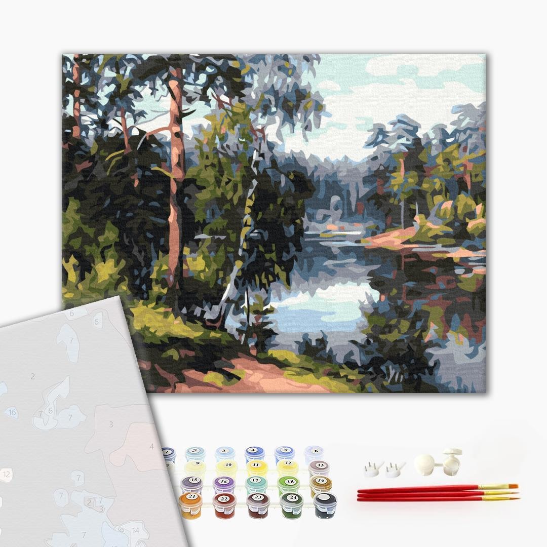 Mal efter tal - Picturesque lake in the forest