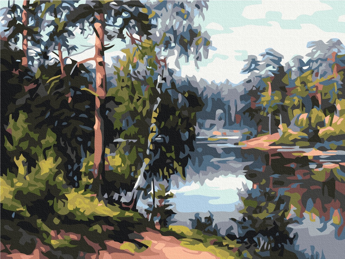 Mal efter tal - Picturesque lake in the forest
