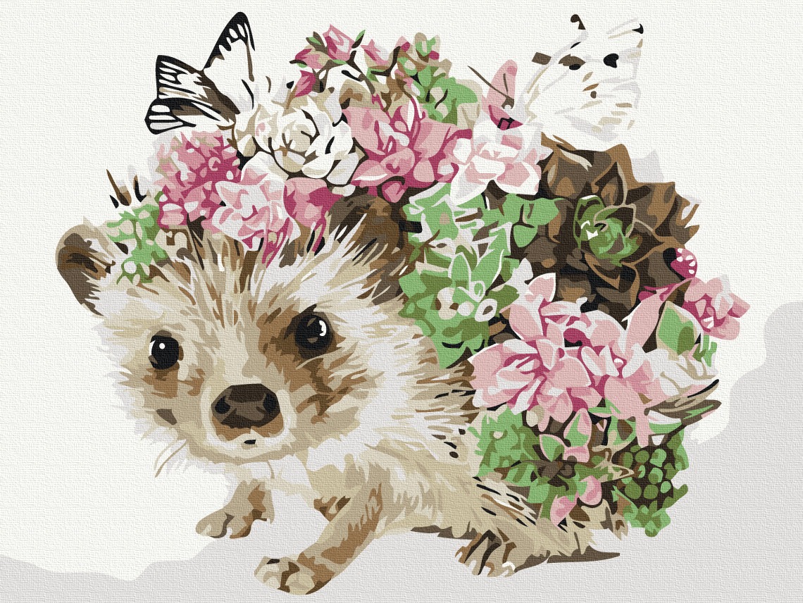 Mal efter tal - Spring hedgehog