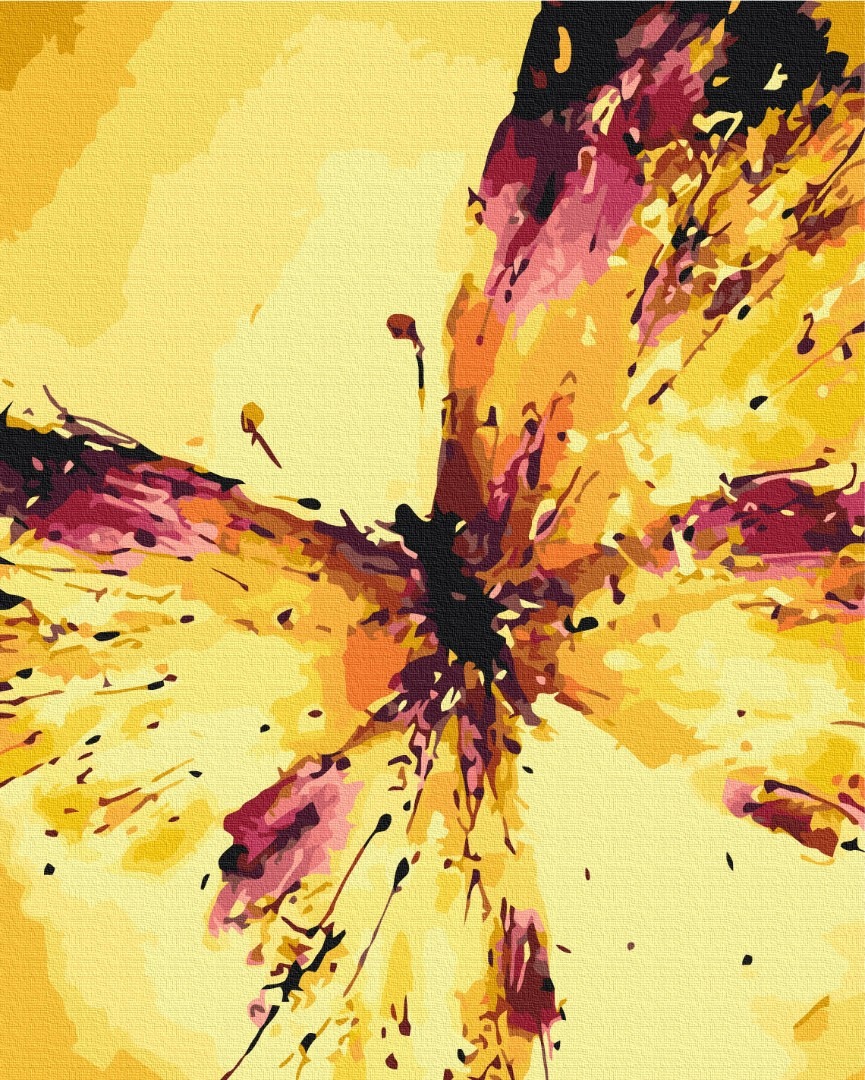 Mal efter tal - Fly of butterfly