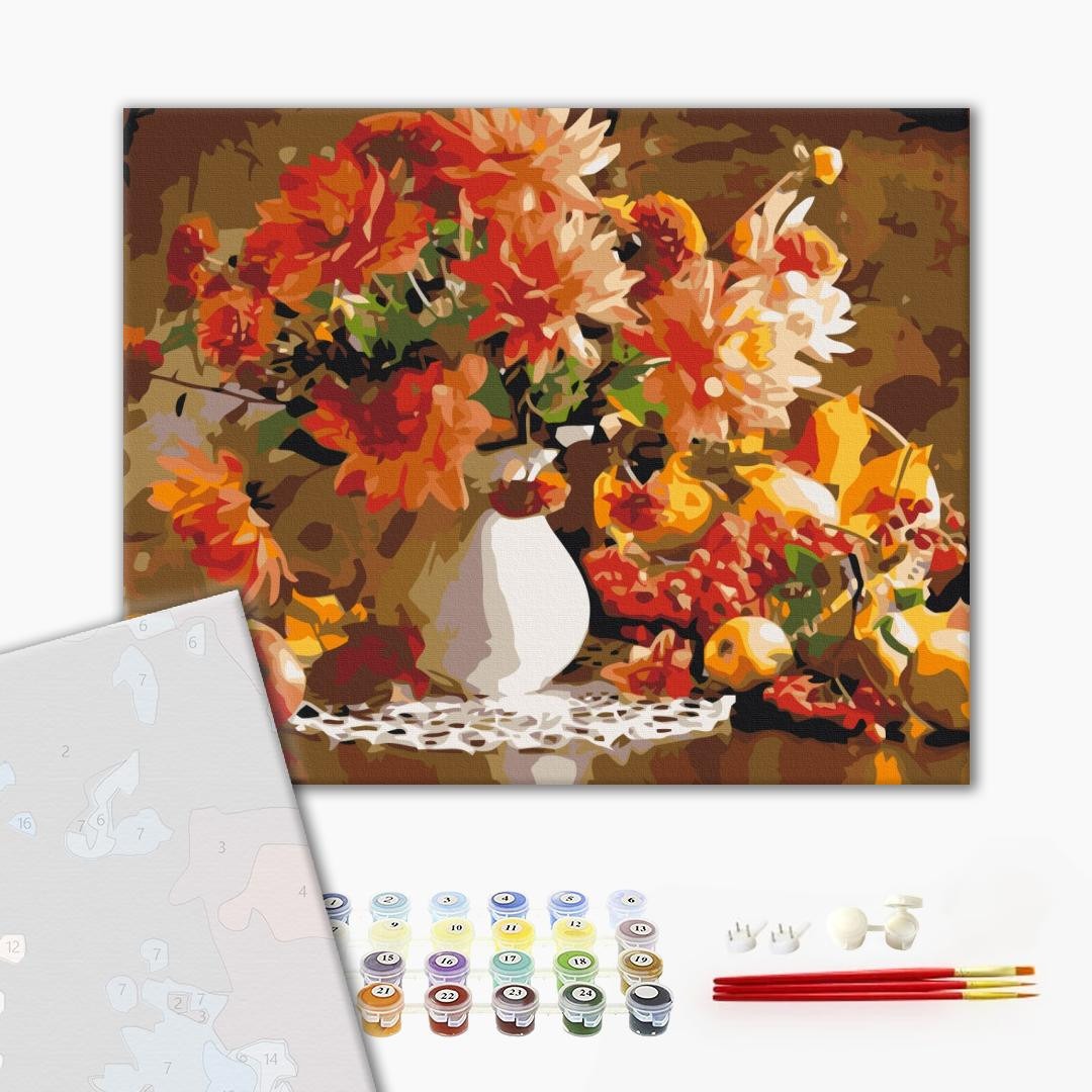 Mal efter tal - Still life of autumn