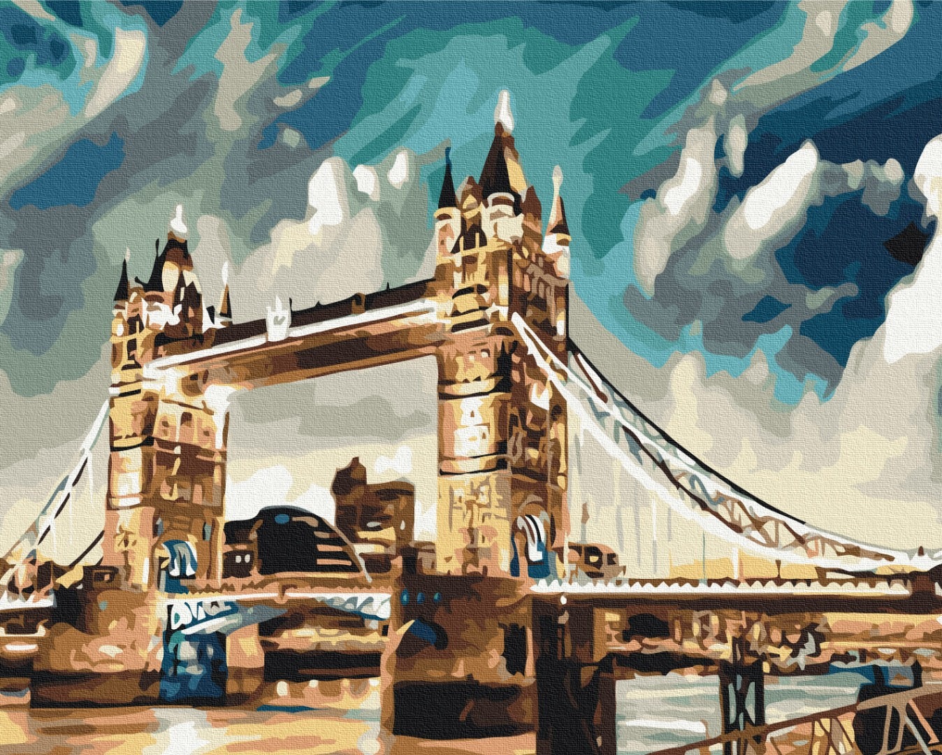 Mal efter tal - London in the clouds
